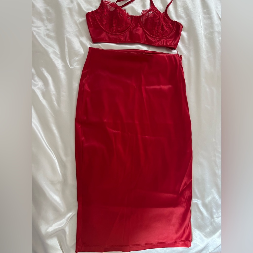 2 piece set lace top